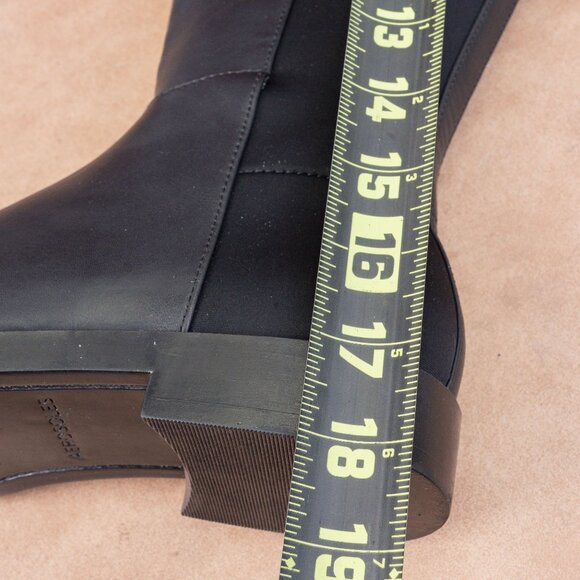 Aerosoles Women Trapani Black Fabric Comfortable Zip Riding Knee Boots sz 7 - Picture 6 of 10